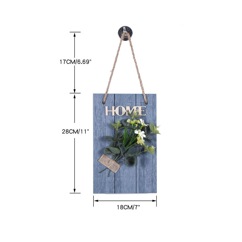 Wooden Welcome Sign for a Warm Rustic Entryway Decor