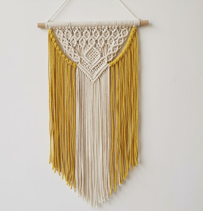 Macrame Wall Tapestry for Cozy Nordic Farmhouse Decor