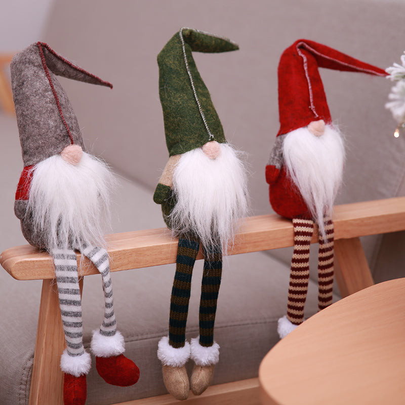 Nordic Plush Gnome Ornaments for Cozy Christmas Decor