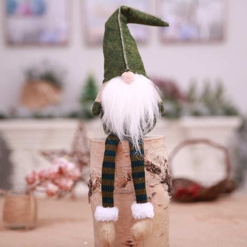 Nordic Plush Gnome Ornaments for Cozy Christmas Decor