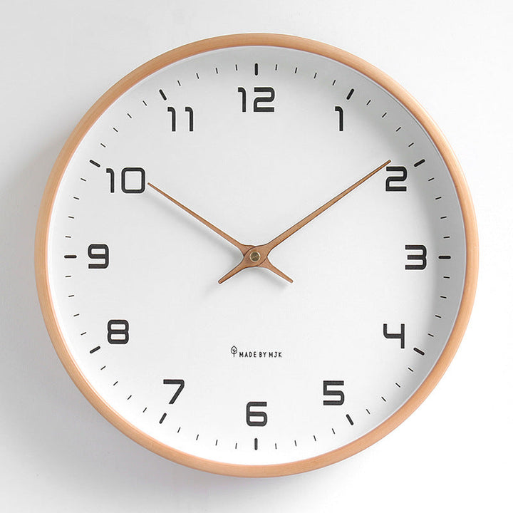 Nordic Wood Wall Clock for Easy, Elegant Readability