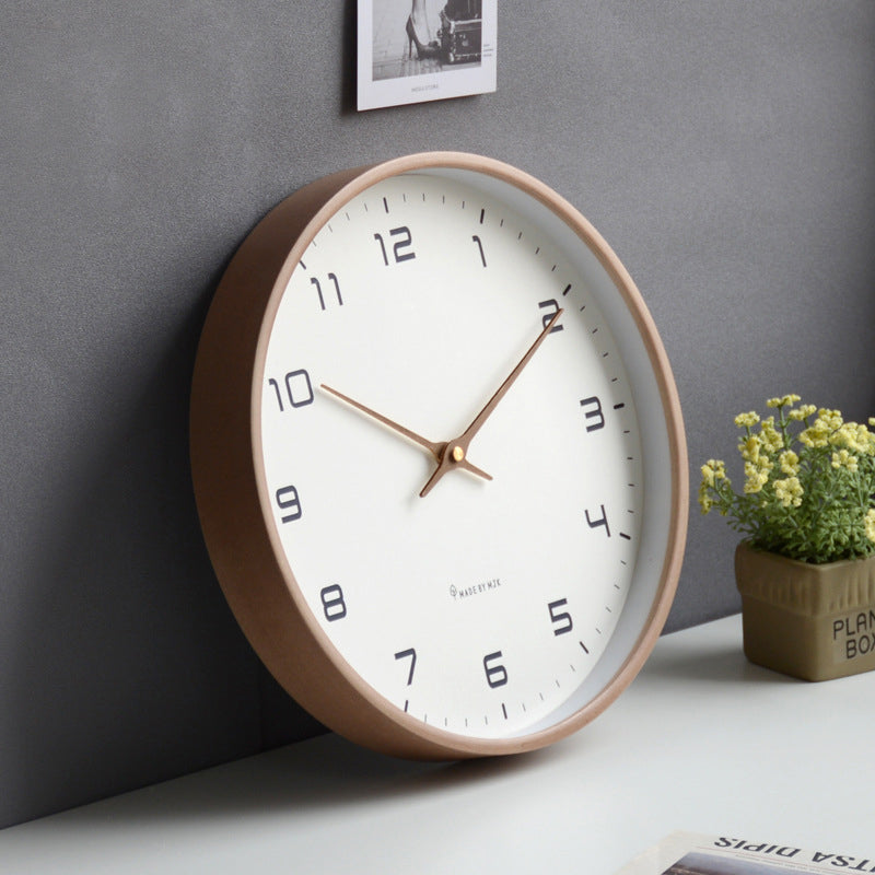 Nordic Wood Wall Clock for Easy, Elegant Readability