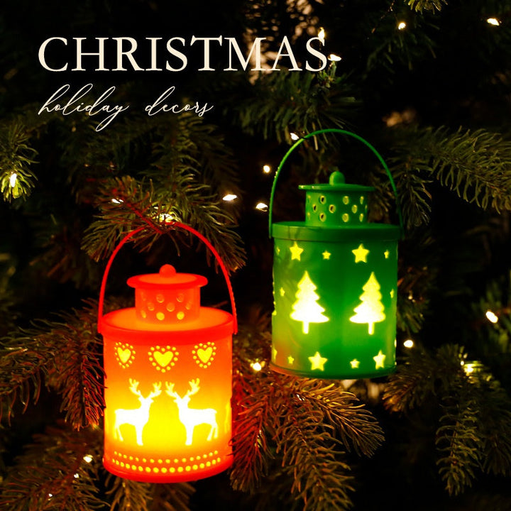 Nordic Christmas Lantern for Cozy Holiday Glow Decor