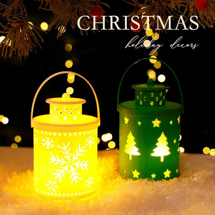 Nordic Christmas Lantern for Cozy Holiday Glow Decor