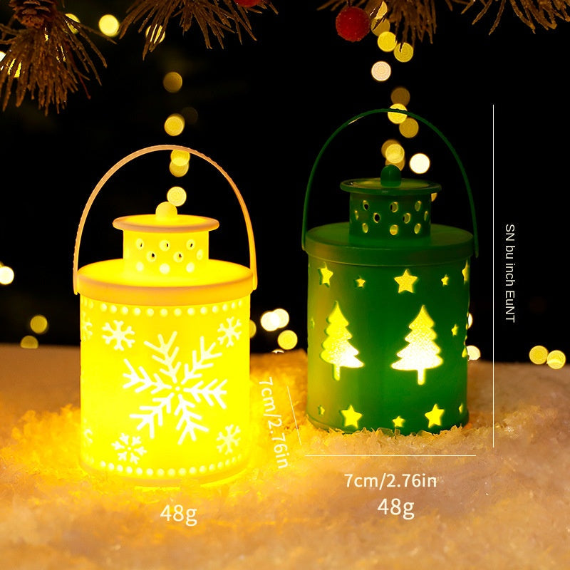 Nordic Christmas Lantern for Cozy Holiday Glow Decor