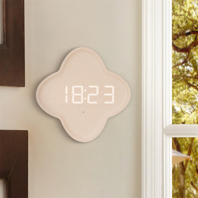 Nordic LED Wall Clock for Sculptural Living Room Decor