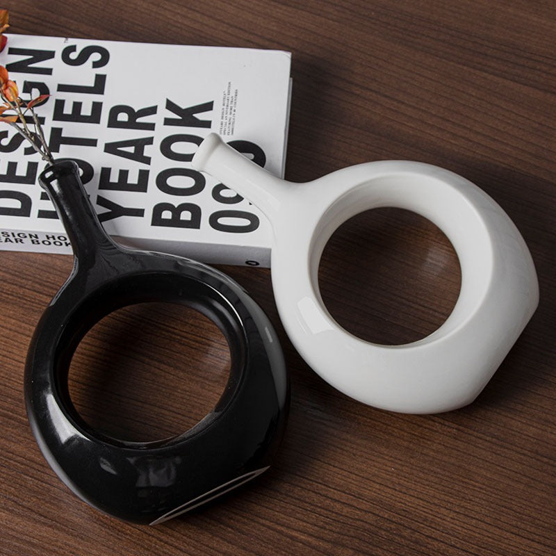 Nordic Ceramic Vase for Sculptural Modern Home Decor