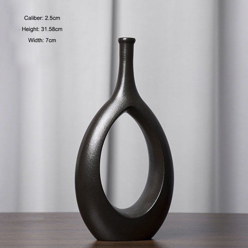 Nordic Ceramic Vase for Sculptural Modern Home Decor