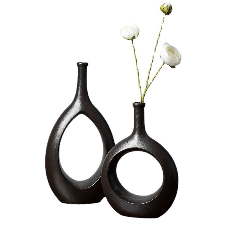 Nordic Ceramic Vase for Sculptural Modern Home Decor