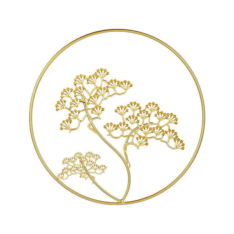 Gold Metal Wall Art for Elegant Nordic Interior Decor