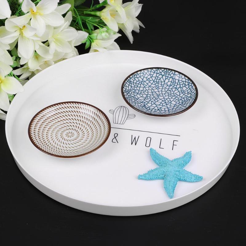 Nordic Round Serving Tray for Breakfast and Snacks