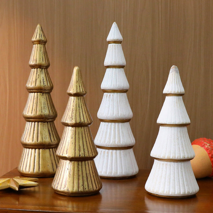 Nordic Wooden Christmas Tree Decor for Tabletop Style