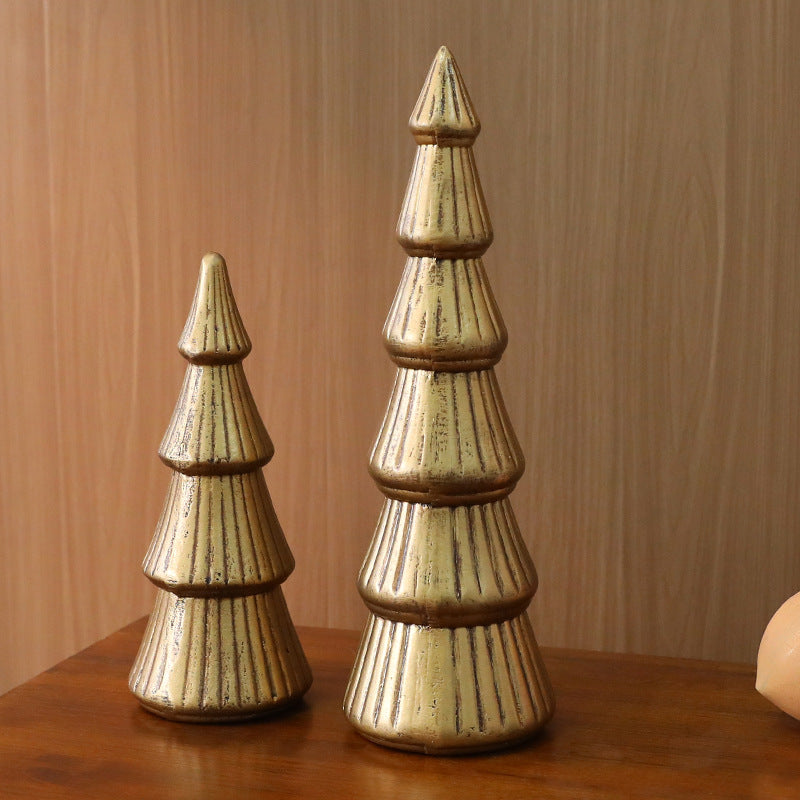 Nordic Wooden Christmas Tree Decor for Tabletop Style