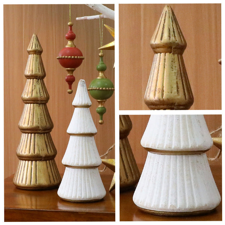 Nordic Wooden Christmas Tree Decor for Tabletop Style