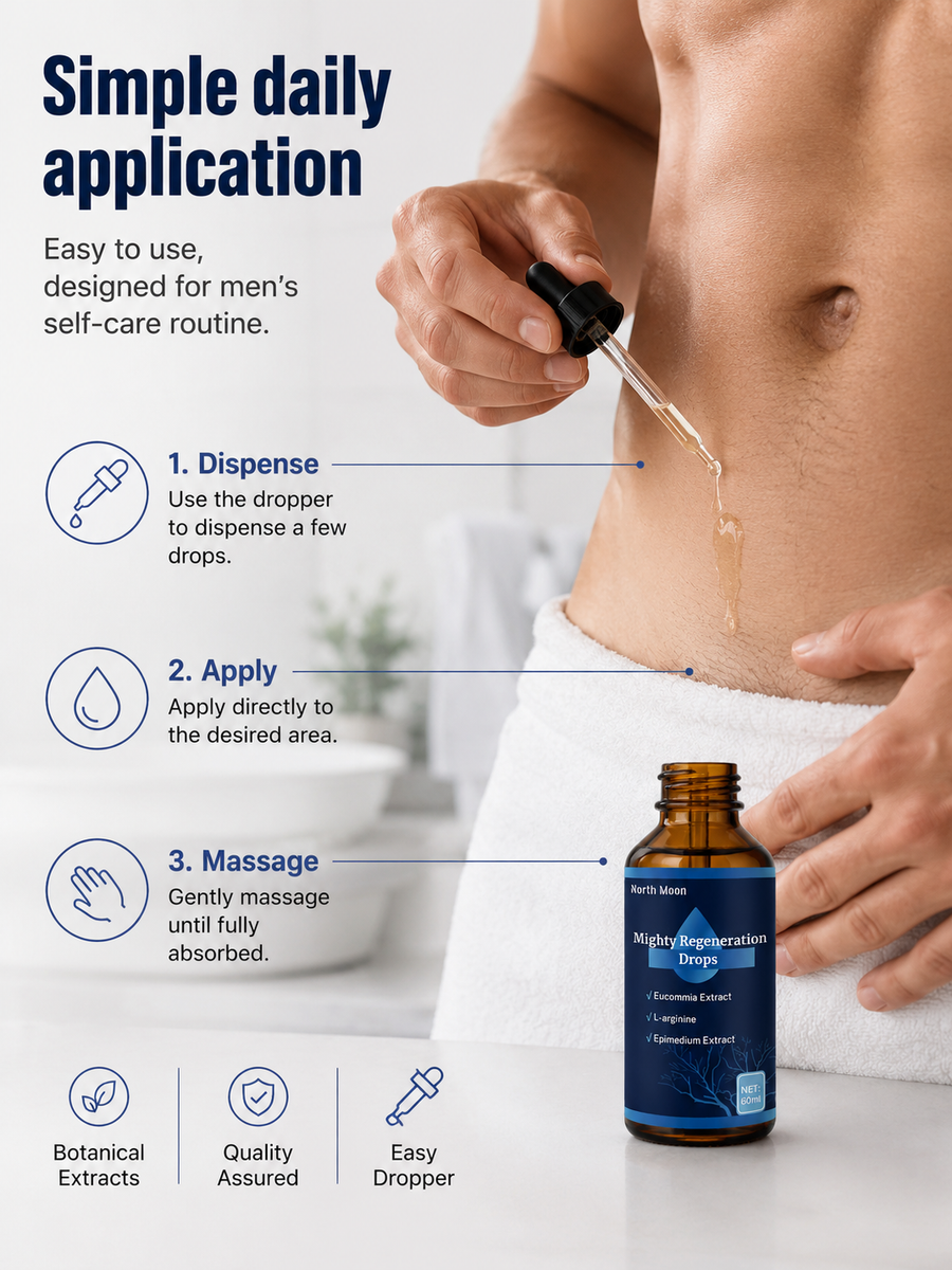 Men's Vitality Massage Oil — Boost Stamina & Drive Naturally
