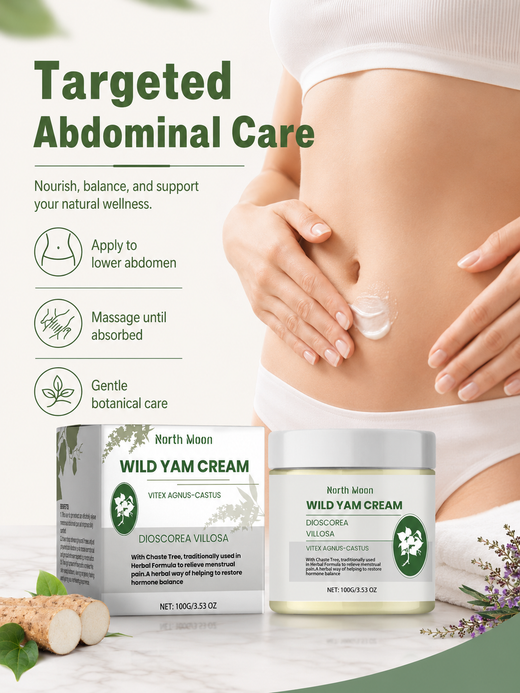 Wild Yam Menstrual Cream — Natural Cramp Relief & Hormone