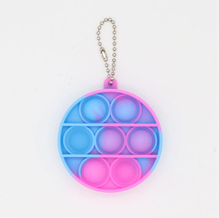 Pop-It Stress Relief Keychain For Portable Fidget Fun