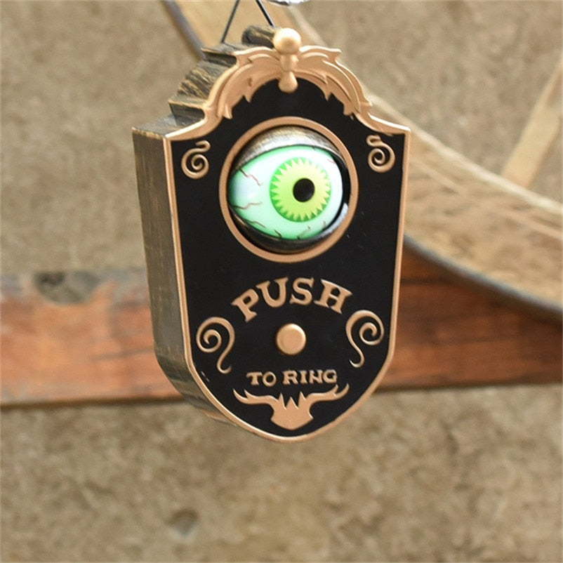 Rotating Eyeball Halloween Doorbell Door Decoration