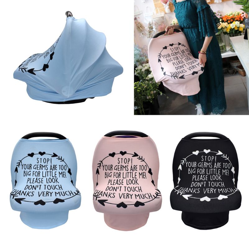 Nursing Cover Scarf with No-Touch Baby Privacy Sign