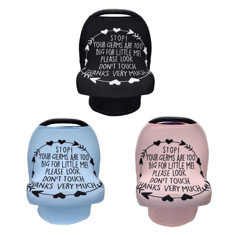 Nursing Cover Scarf with No-Touch Baby Privacy Sign