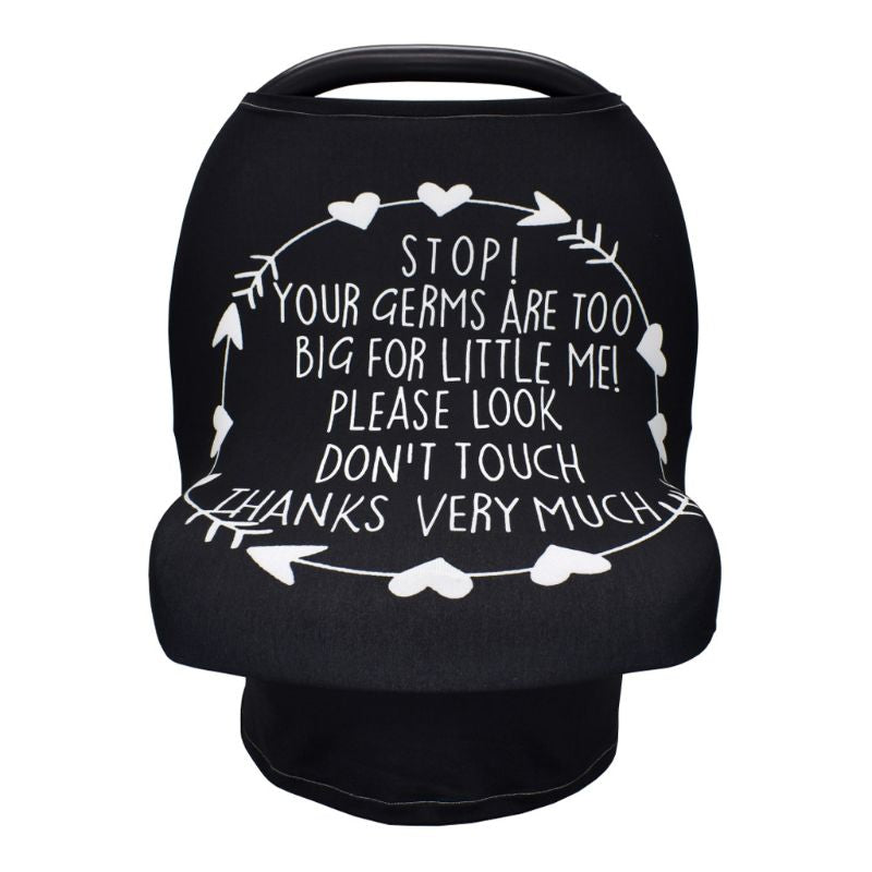 Nursing Cover Scarf with No-Touch Baby Privacy Sign