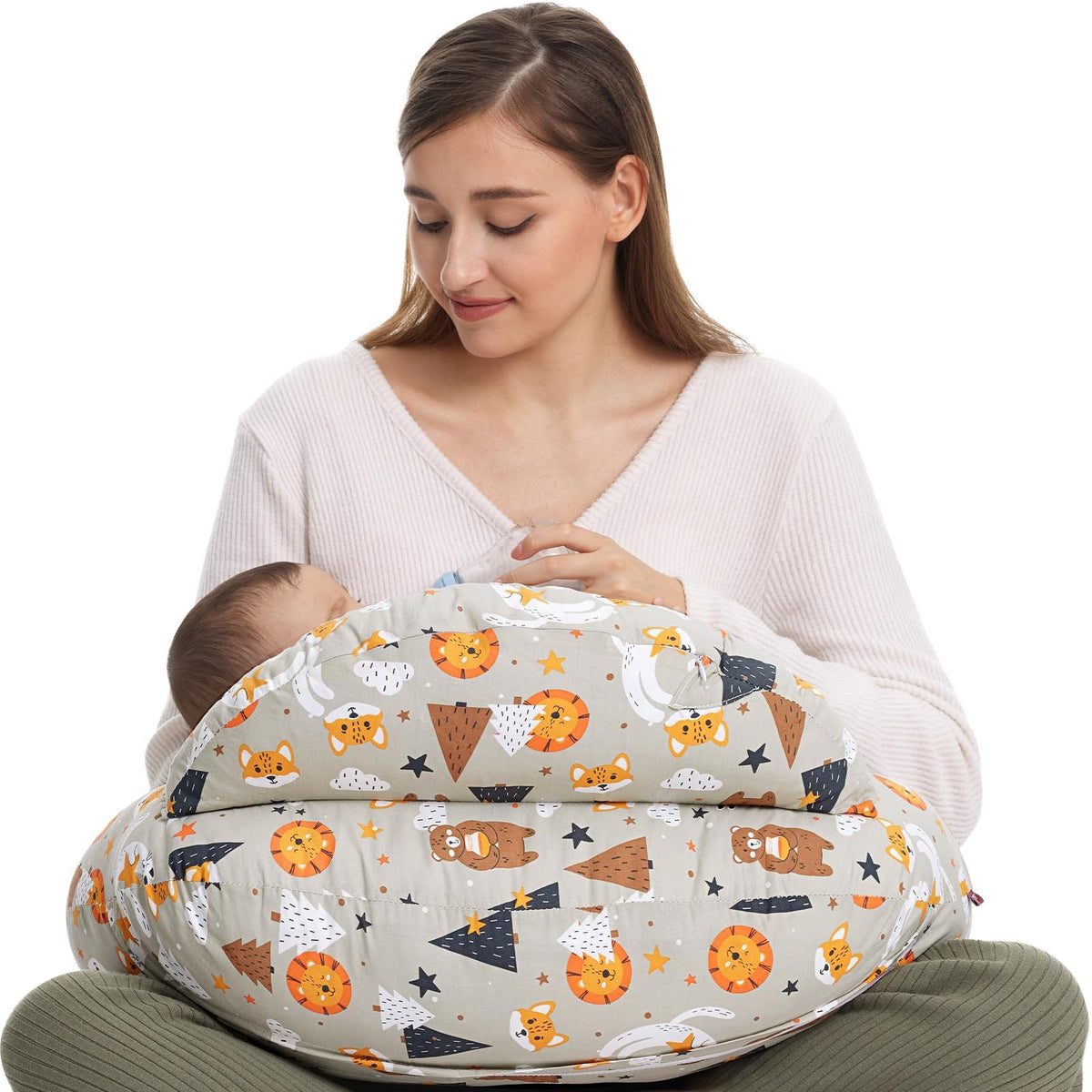 Nursing Pillow for Breastfeeding and Baby Feeding Support
