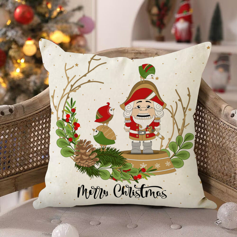 Christmas Pillow Cover for a Cozy Holiday Living Room