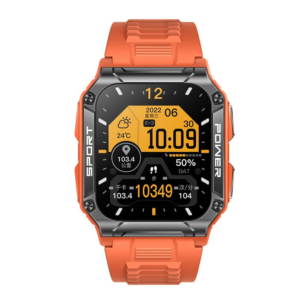 Rugged Smart Watch with Bluetooth Calls & Heart Rate