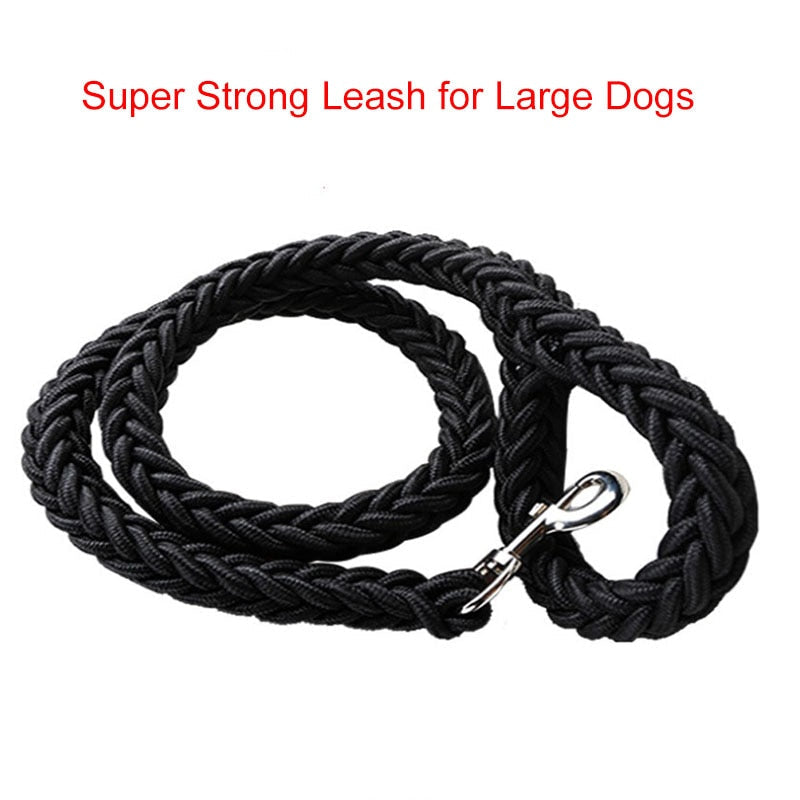 Nylon Dog Leash for Large Dogs | Eight-Strand Rope