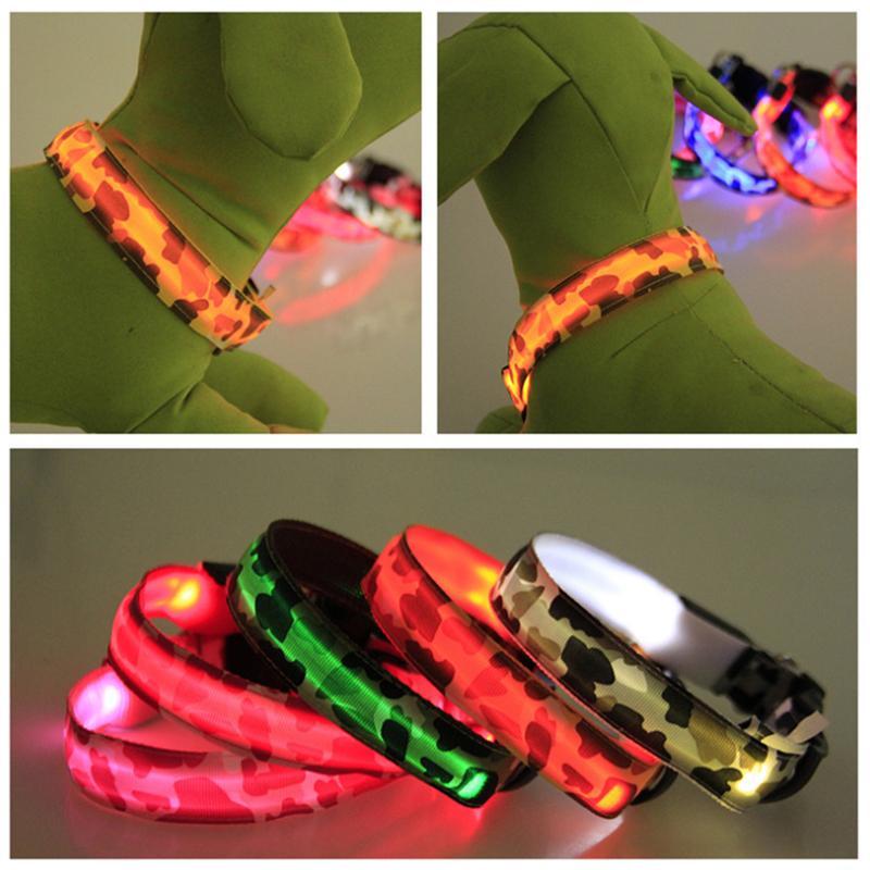 LED Light-Up Dog Collar Keeps Pets Visible At Night