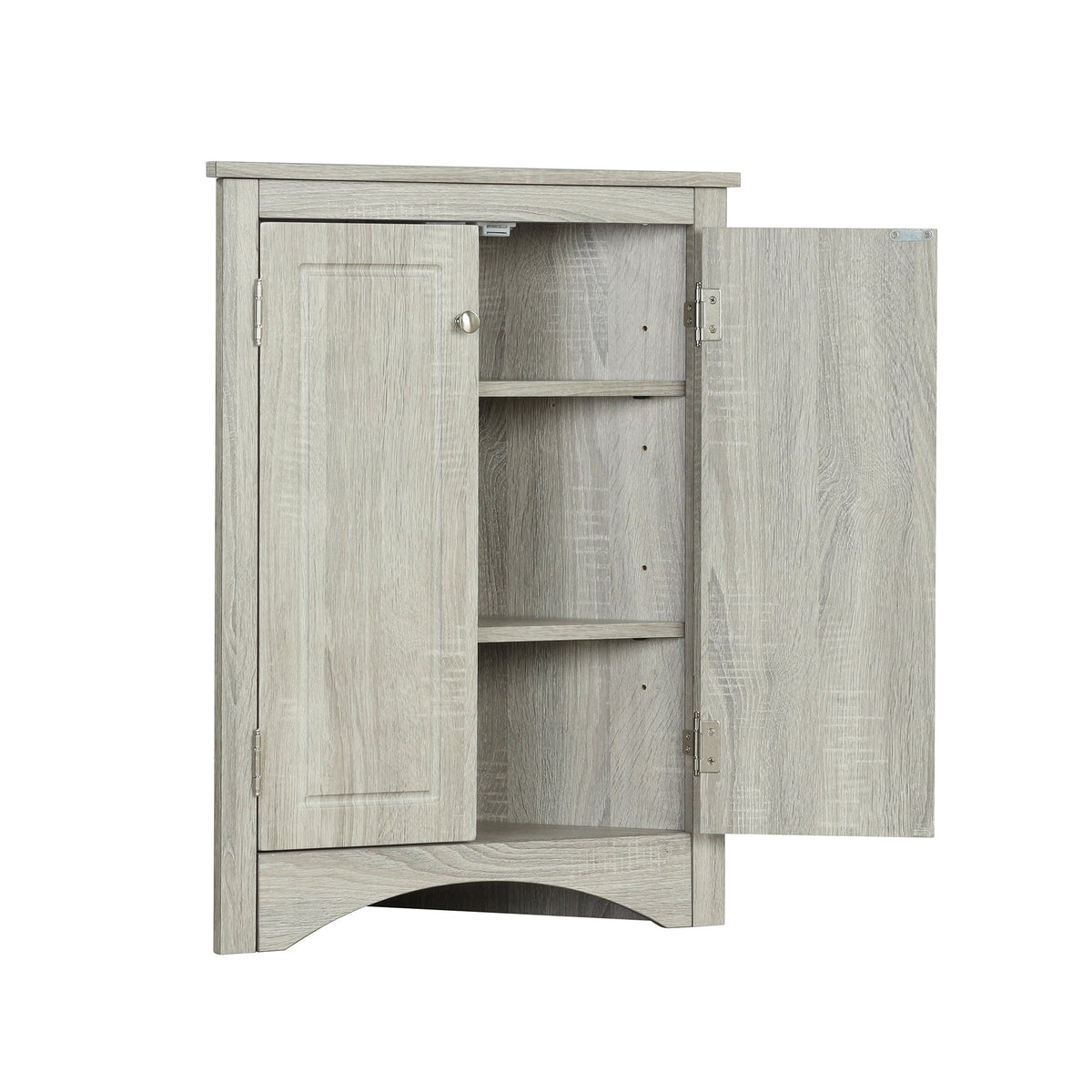 Triangle Bathroom Storage Cabinet with Adjustable Shelves