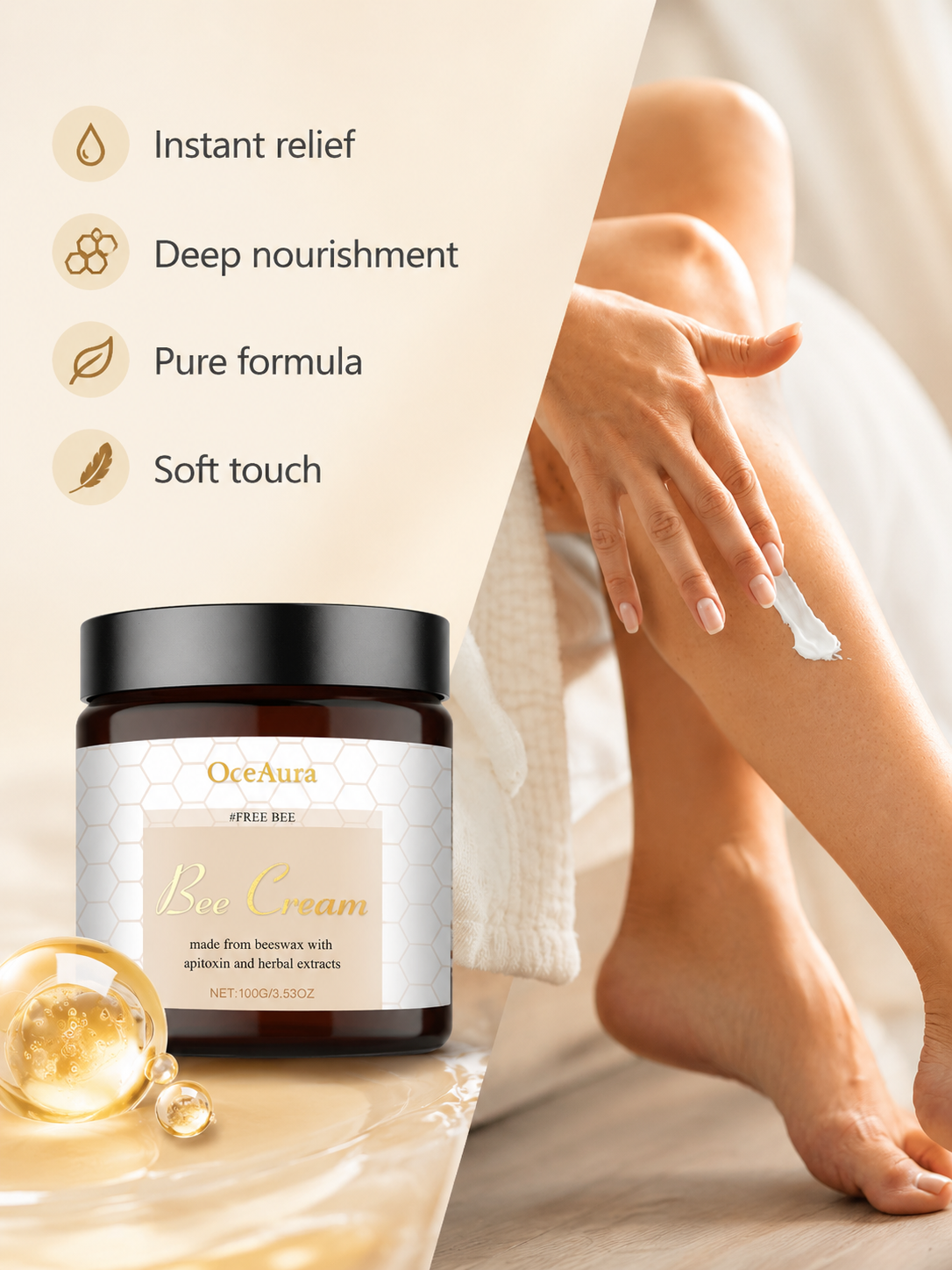 Bee Venom Cream — Apitoxin Body Relief & Moisturizer