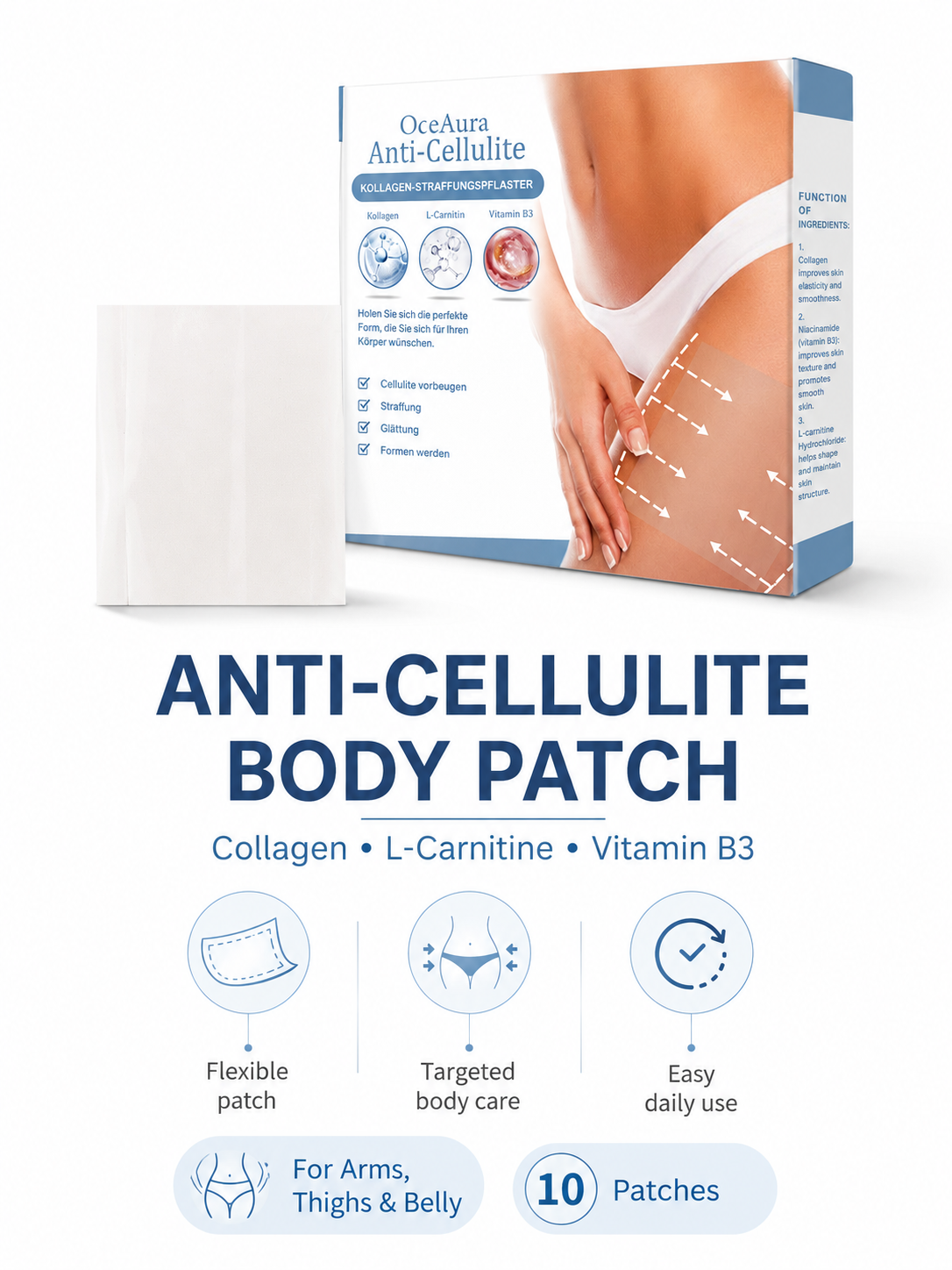 Anti‑Cellulite Collagen Patches – Firmer Skin in 24 Hours