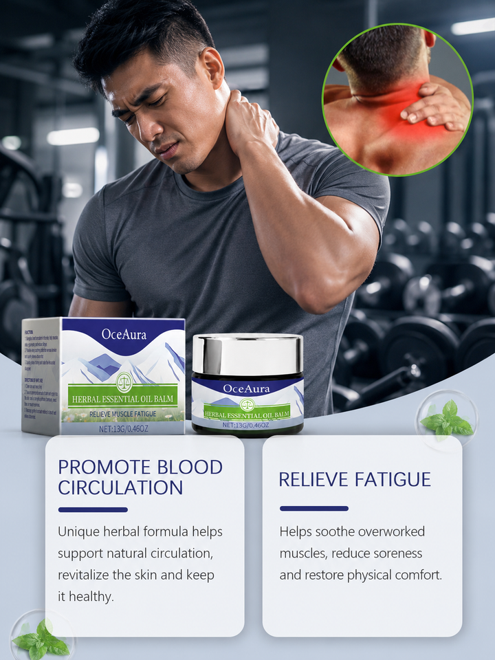OceAura Herbal Balm — Muscle Fatigue Relief 13g