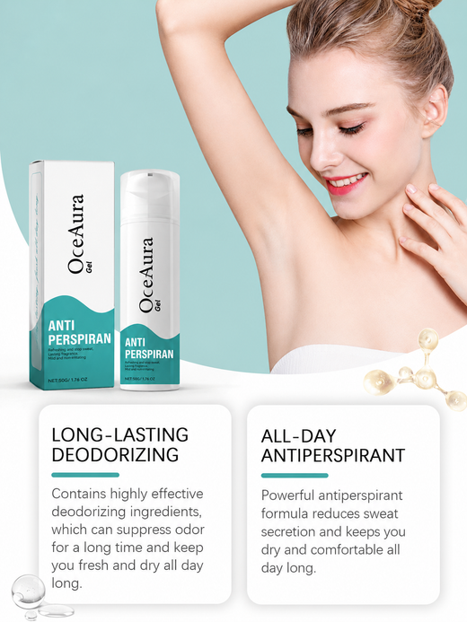 OceAura Antiperspirant Gel — All-Day Fresh Fragrance