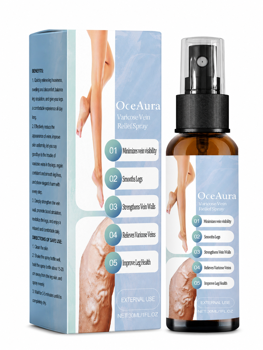 Vein Repair Spray — Lighter, Smoother Legs in 8 Weeks
