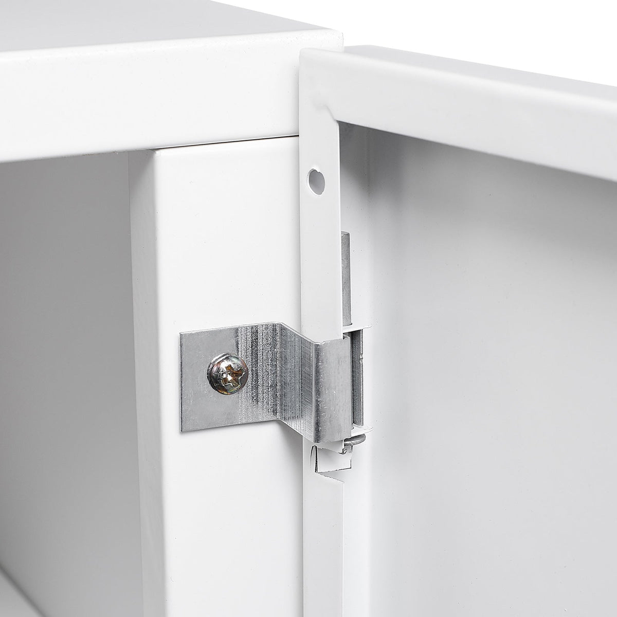 Mobile Printer Stand Cabinet with Doors & Hidden Storage