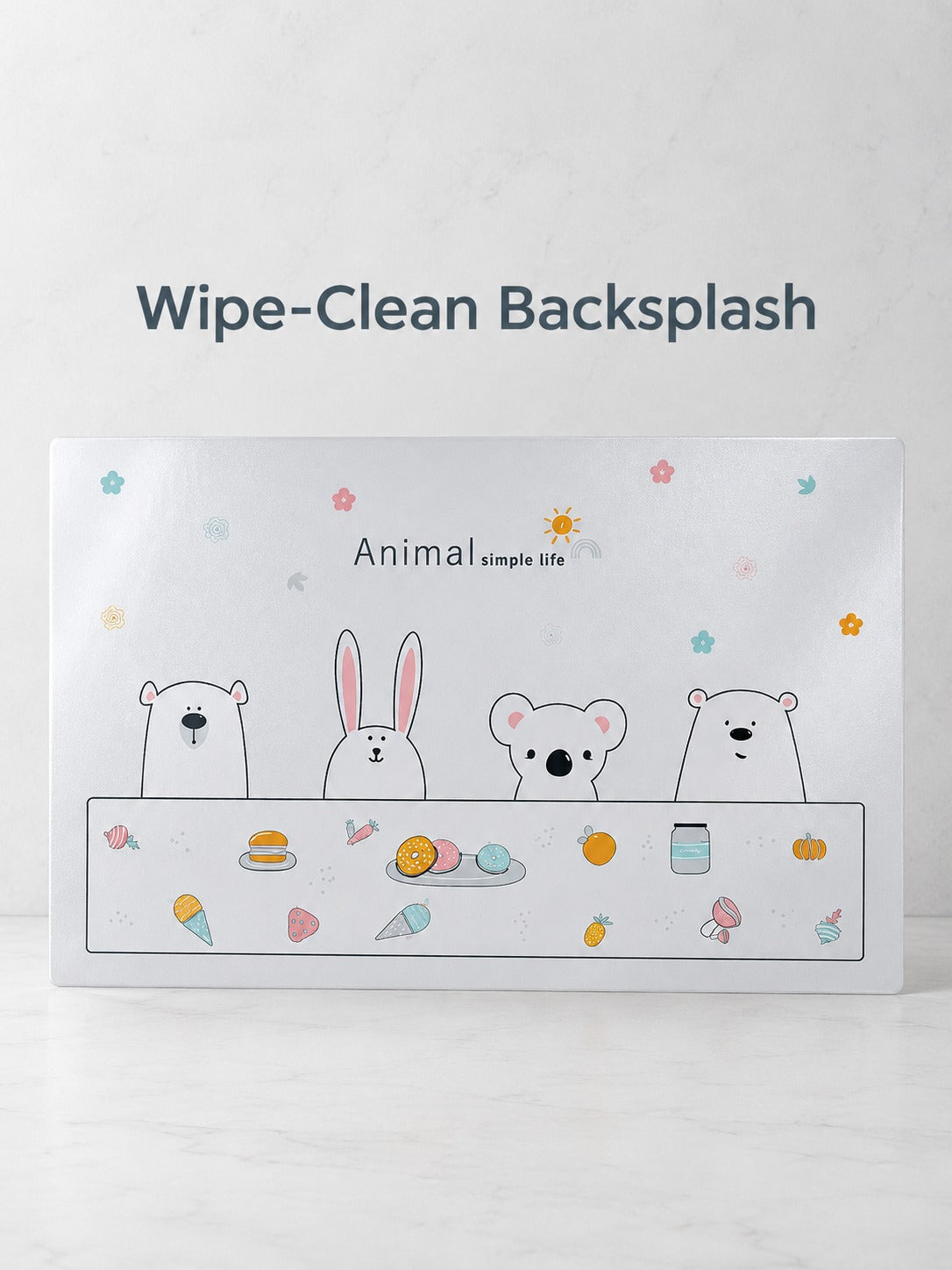 Oil-Proof Kitchen Stove Backsplash Sticker, Wipe Clean