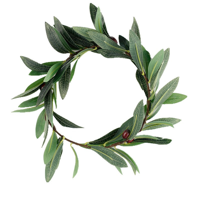 Olive Leaf Wreath Headband for Weddings and Events