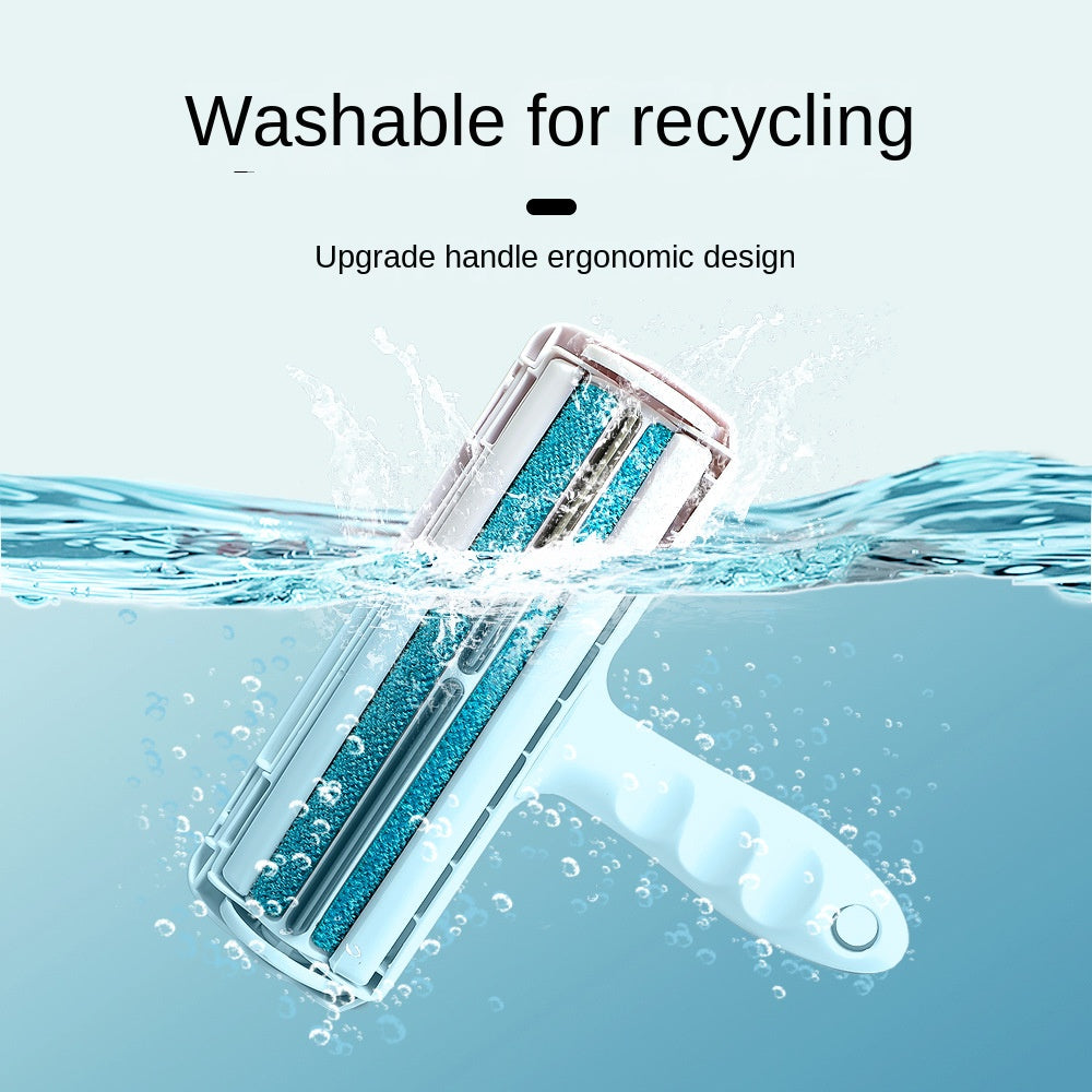 Self-Cleaning Pet Hair Remover Brush for Fur-Free Fabrics