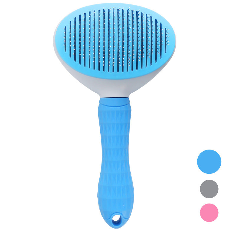 One-Click Pet Grooming Comb for Effortless Hair Removal