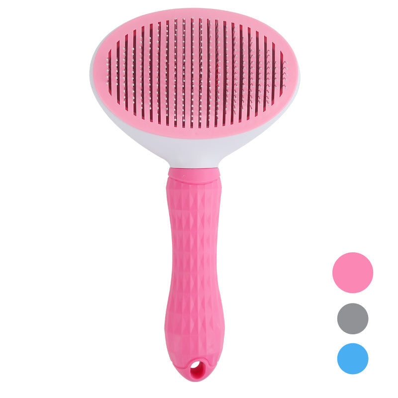 One-Click Pet Grooming Comb for Effortless Hair Removal