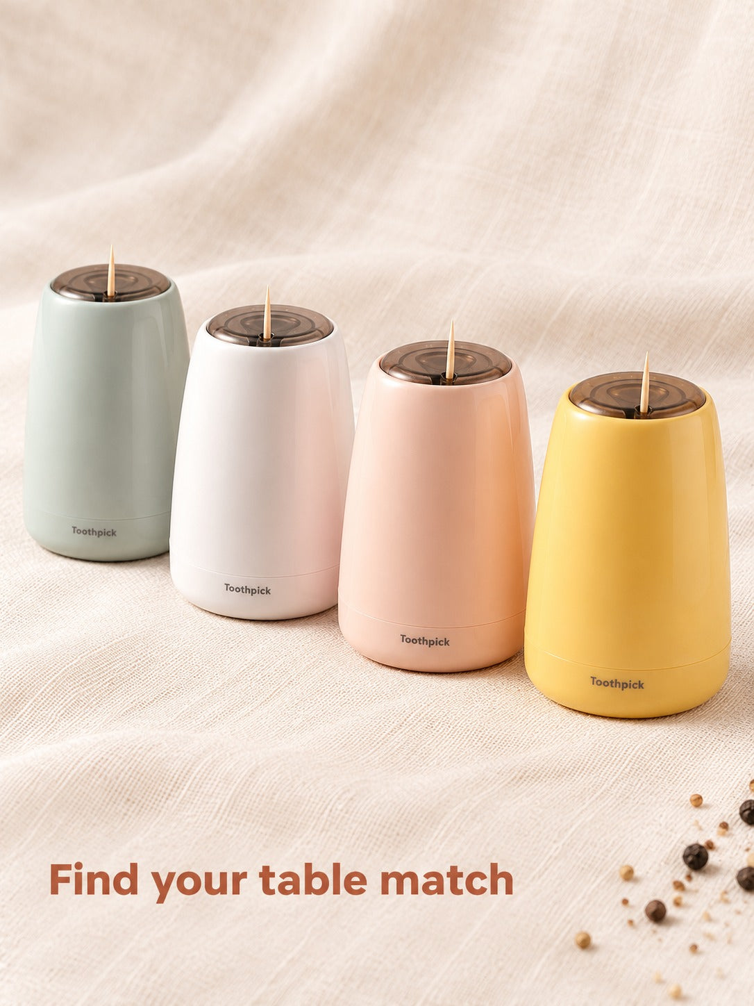 One-Press Toothpick Dispenser Box for Tidy Dining Tables