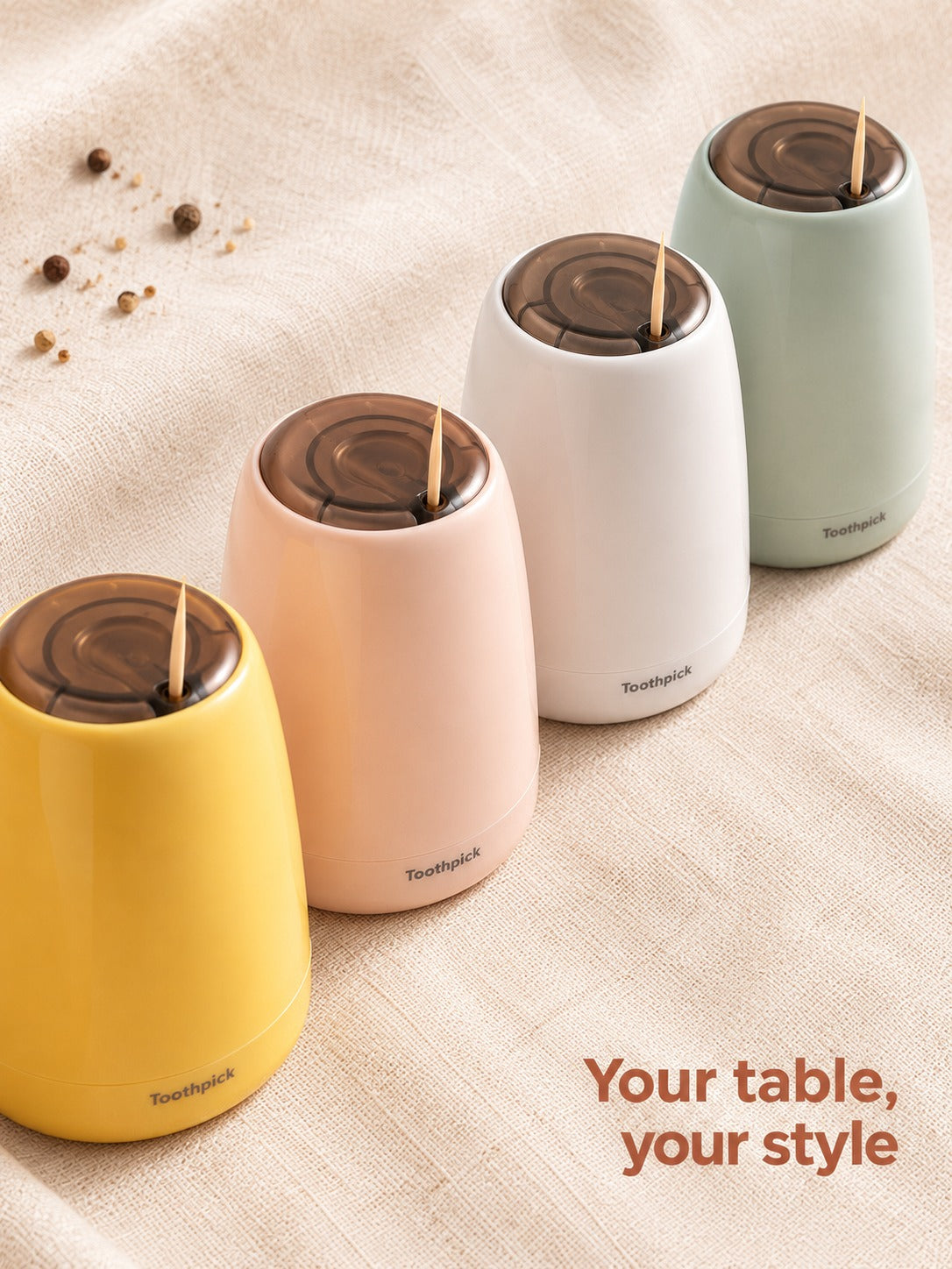 One-Press Toothpick Dispenser Box for Tidy Dining Tables