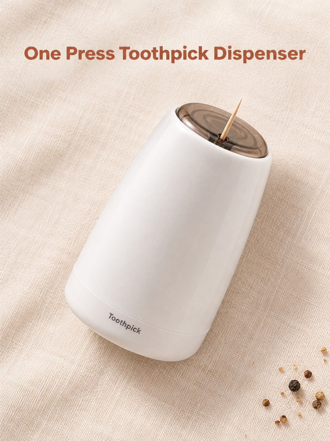 One-Press Toothpick Dispenser Box for Tidy Dining Tables