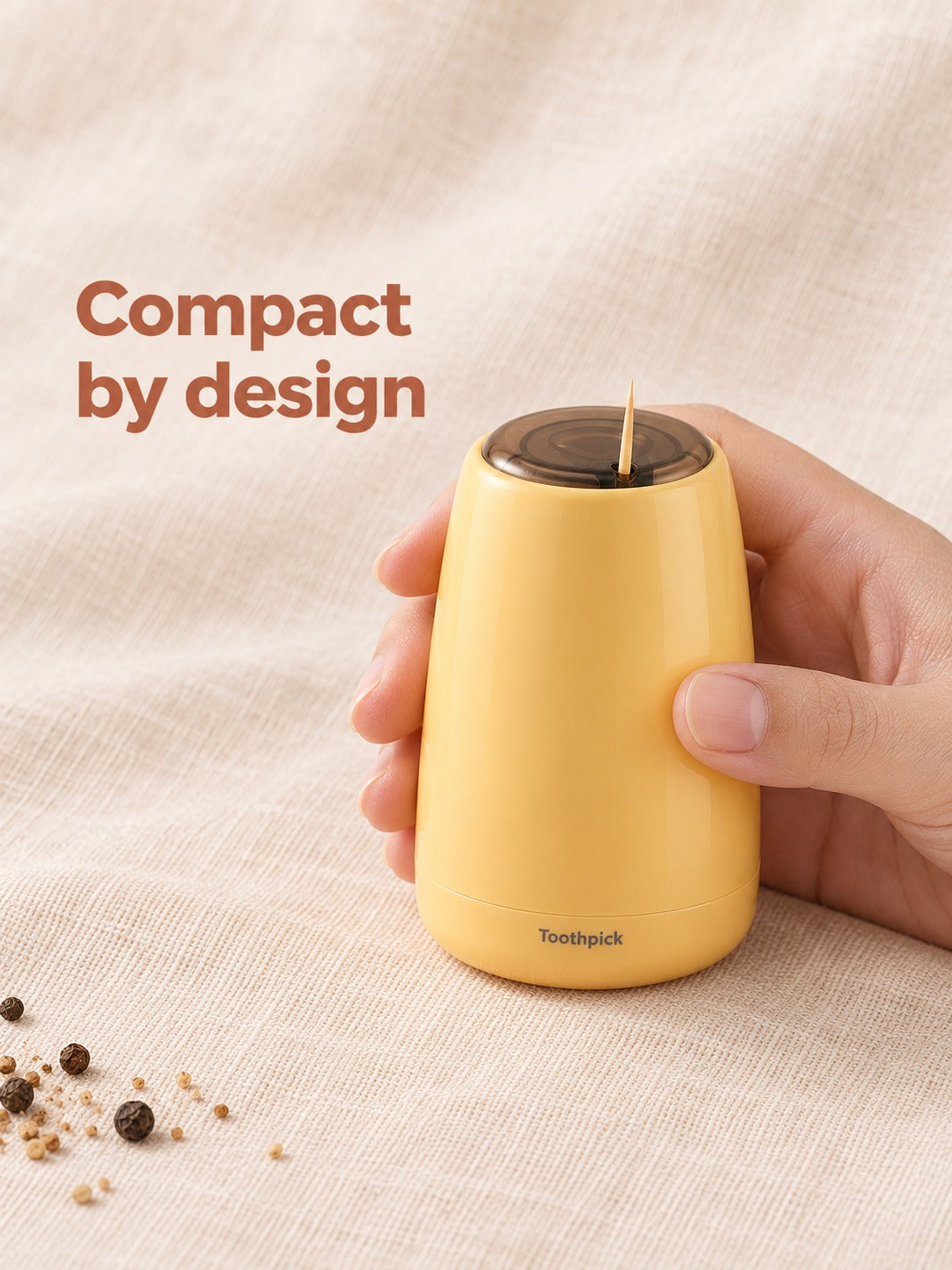 One-Press Toothpick Dispenser Box for Tidy Dining Tables