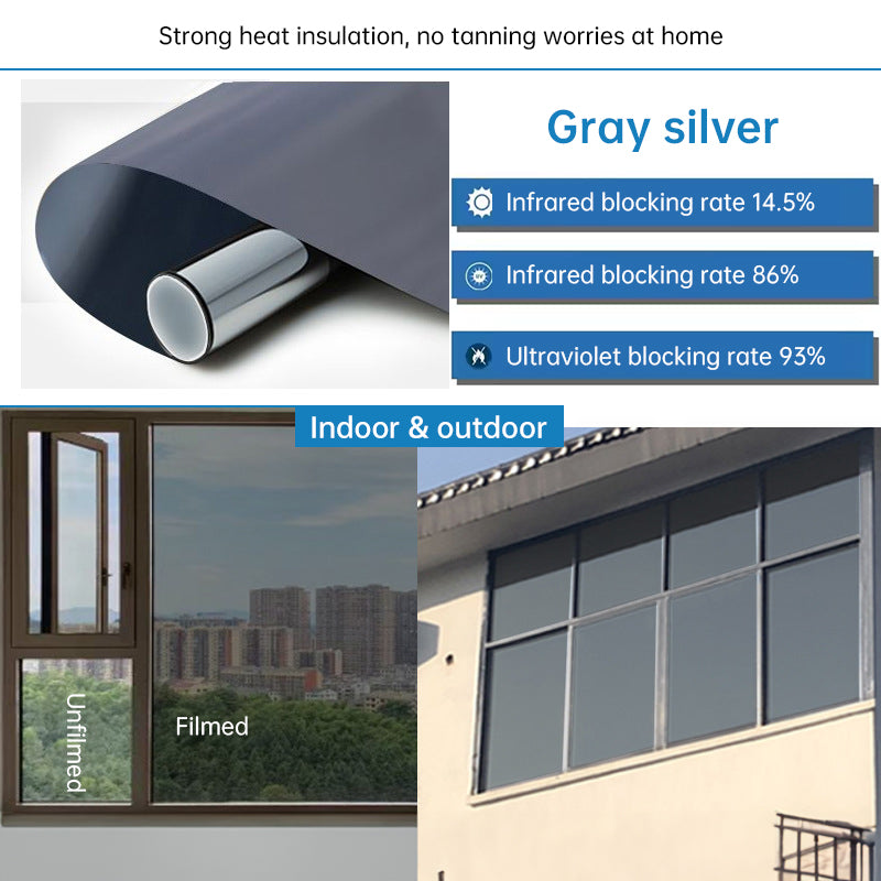 One-Way Window Privacy Film for UV and Heat Control