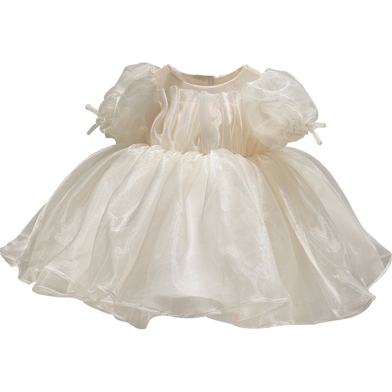 Baby Princess Birthday Dress Ivory First Birthday