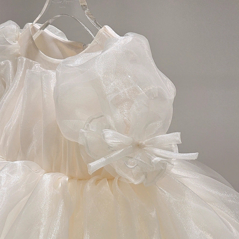 Baby Princess Birthday Dress Ivory First Birthday