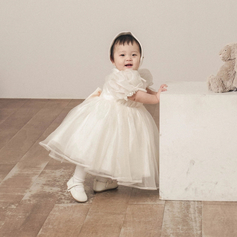 Baby Princess Birthday Dress Ivory First Birthday